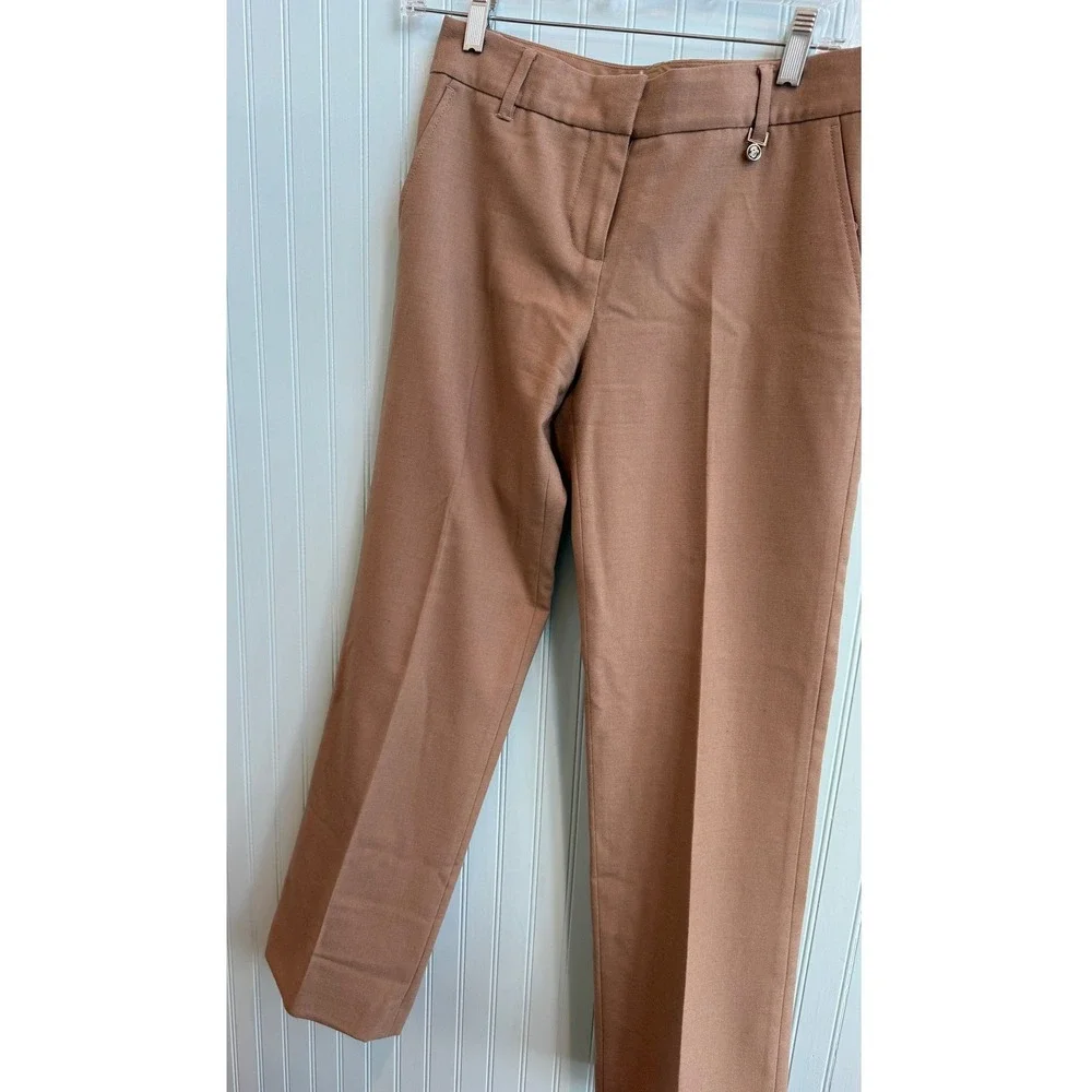 Tory Burch‎ Camel Color Wool Dress Pants Size 2 Elevated Basics Old Money